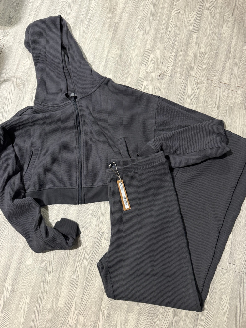 Skims waffle jogger set